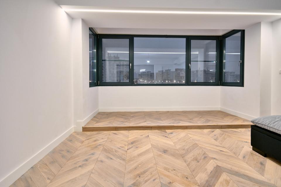 Proiect Woodcore: Am schimbat total fața unui apartament din Cluj cu un parchet din stejar natural