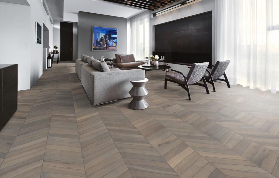Stejar Chevron grey